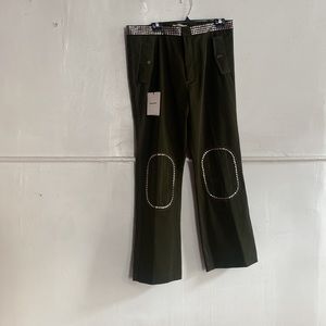 WALES BONNER tomorrow trousers in olive